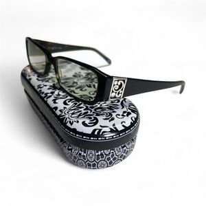 Brighton Chic Black +2.50 Reader Glasses with Decorative Case